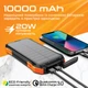 УМБ Promate SolarTank-10PDQi с солнечной панелью 10000 mAh 20 W Power Delivery 10 W Qi Black (solartank-10pdqi.black) - изображение 2