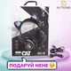 Навушники з котячими вушками Бездротові Wireless headphones Cat ear AKS-28 Чорні з Bluetooth гарнітурою та LED підсвічуванням - зображення 10