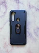 Силиконовый чехол Hard Defence Series с кольцом-подставкой для Xiaomi Redmi Note 8 Синий - изображение 1