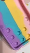 Чохол Попит Антистрес Поп-Іт Pop It для Xiaomi Redmi 9 Поп іт Котик з сердечком троянд.-фіоле. - зображення 2