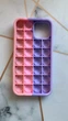 Силіконовий чохол Поп іт Антистрес Поп-Іт Pop It для iPhone 12 Pro Max Попіт Рожевий + фіолетовий - зображення 2