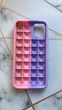 Силіконовий чохол Поп іт Антистрес Поп-Іт Pop It для iPhone 11 Pro Max (6,5) Попіт Фіолетовий + рожевий - зображення 2