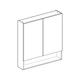 Дзеркальна шафка Geberit Selnova Square 78,8 х 17,5 х h85 см, горіх темний (501.270.00.1) - зображення 2
