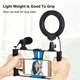 Набор блогера Puluz 4in1 (ring light, mount, phone holder, microphone) (PKT3025L) - изображение 4