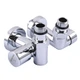 Кран вентильный угловой с американкой SOLOMON LUX 1/2″ CHROM 7777 TEN (2шт.) - изображение 1