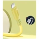Дата кабель USB 2.0 AM to Type-C 1.0m soft silicone yellow ColorWay (CW-CBUC043-Y) - изображение 3
