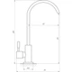 Кран для зворотнього осмосу Globus Lux ALPEN SBT1-55M-00 моно SUS304. Нержавійка з Quick Fitting - изображение 5