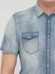 Джинсовая рубашка Jack & Jones 216204514 S (80182S) Синий - изображение 4