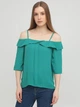 Демісезонна блуза BEBE PLUS 21179 S (36173S) Бірюзовий - зображення 1
