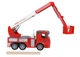 Машинка инерционная Same Toy Truck Пожарная машина с подъемным краном 98-617Ut (98-617Ut) - зображення 2
