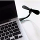 Маленький портативный гибкий вентилятор Переносной мини вентилятор от USB Portable Mini Fan Черный - изображение 2