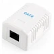 Розетка Cablexpert (NCAC-1U6-01) RJ-45, Cat6, внешняя, белый - изображение 1