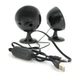 Колонки 2.0 Kisonli S-888 для ПК и ноутбука USB + 3.5mm 2x3W 20Hz-20KHz Black - изображение 2