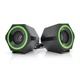 Колонки 2.0 Kisonli L-6060 для ПК и ноутбука, USB + 3.5mm, 2x3W, 20Hz- 20KHz, с подсветкой RGB, Black - изображение 2