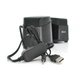 Колонки 2.0 Kisonli K500, для ПК та ноутбука, USB + 3.5mm, 2x3.5W, 20Hz-20KHz, Black - зображення 2