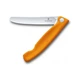 Кухонный нож Victorinox SwissClassic Foldable Paring 11 см Serrated Orange (6.7836.F9B) - изображение 1