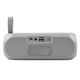 Портативна переносна Bluetooth колонка TG-182 радіо, PowerBank та сонячною батареєю Сіра - зображення 4