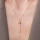 Колье "Гвоздь" в желтом золоте кол02183 Онікс 47 - изображение 6