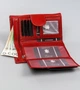 Женский кожаный кошелек Badura с RFID 9,5 х 17,5 х 3,3 (PO_D116CR_CE) - красный - изображение 7