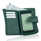 Женский кожаный кошелек Betlewski с RFID 9х13,5х3 (BPD-SS-19) - зеленый - изображение 9