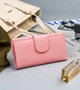 Женский кожаный кошелек Badura с RFID 9,5 х 17,5 х 3,3 (PO_D116SA_CE) - розовый - изображение 3