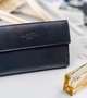 Жіночий шкіряний гаманець Badura з RFID 9,5 х 17,5 х 3,3 (PO_D116GN_CE) - синій - зображення 4
