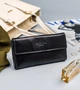 Женский кожаный кошелек Badura с RFID 9,5 х 17,5 х 3,3 (PO_D116CZ_CE) - черный - изображение 1