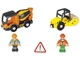 Набор машинок для деревянной железной дороги Playtive Ikea Brio Hape Бетономешалка с катком Германия. - изображение 1