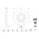 2шт, Тормозной диск Bosch 0 986 478 853 - изображение 5