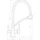 Смеситель для кухни под осмос Globus Lux LAZER GLLR-0700-10-BB - изображение 8