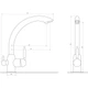 Смеситель для кухни под осмос Globus Lux LAZER GLLR-0777-8-STSTEEL - изображение 5
