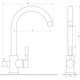 Смеситель для кухни под осмос Globus Lux GLLR-0333-6-MARONE - изображение 5