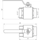 Кран кульовий прямий Q PROFESSIONAL 1 1/2″ ЗВ КР PN40 QP152 - изображение 4