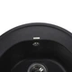 Гранітна мийка Globus Lux MARTIN чорний 510мм-А0002 - изображение 3