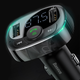 FM-трансмиттер модулятор Baseus S-09 (CCALL-TM0A) T typed Bluetooth MP3 charger Чёрный-Серый - изображение 3
