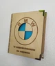 Дерев'яний блокнот "BMW" (на цілісної обкладинці з ручкою), щоденник з дерева - зображення 2