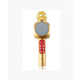 Мікрофон-колонка караоке bluetooth WS-1816 з підсвіткою Gold - зображення 2