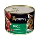 Вологий корм з качкою Savory Duck Сейворі консерва для котів 200 г (4820232630617) - зображення 4