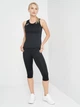 Спортивная майка для бега женская Joma Montreal 901714.100 S Черная (8445456417903) - изображение 3