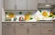 Кухонный фартук на стену Апельсиновый сок (наклейка для кухни ПВХ пленка скинали) цитрусы Фрукты Оранжевый 60х200 см - изображение 5