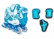 Детские Ролики с защитой Caroman Sport бирюзовый цвет размер 31-35 - изображение 1