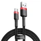USB кабель із роз'ємом Type-C Baseus Cafule (2A, 3m) Black-Red - зображення 1