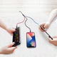USB кабель 3в1 Micro USB/Lightning/Type-C Baseus Three Primary Colors (1.2m, 3.5A). Black - зображення 9