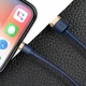 Кабель для iPhone з роз'ємом Lightning BASEUS Cafule (2.4A, 1M). Blue-Gold - зображення 5