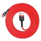 USB кабель із роз'ємом Micro USB BASEUS Сafule (2m, 1.5A, 480 Mbps). Red - зображення 5