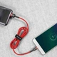 USB кабель із роз'ємом Micro USB BASEUS Сafule (2m, 1.5A, 480 Mbps). Red - зображення 7