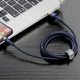 Кабель для iPhone з роз'ємом Lightning BASEUS Cafule (2.4A, 1M). Blue-Gold - зображення 8