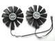 Вентилятор Everflow для відеокарти ASUS 87 мм (оригинал) T129215SU (T129215BU PLD09210S12HH FDC10U12S9-C) комплект 2 шт (№119) - изображение 1