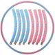 Обруч массажный хула хуп Hula Hoop SP-Planeta 6181 диаметр 95 см Pink-Blue - изображение 1