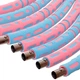 Обруч массажный хула хуп Hula Hoop SP-Planeta 6181 диаметр 95 см Pink-Blue - изображение 4